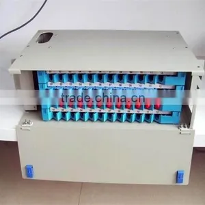 Fiber Optic 19 Inch 1U 24 Ports Rack Mount ODF / Fiber Optic Patch Panel thumbnail-3