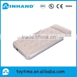 Flocking Inflatable Single Air Bed, Inflatable Built-in Bump Floor Air Bed Mattress , thumbnail-1