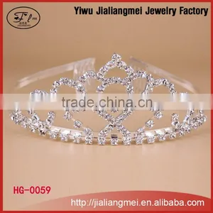 Fashion Beauty Queen Crown Custom Rhinestone Tiara thumbnail-1