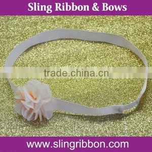 Hot Sale Chiffon Flower With Elastic Band For Gift Packaging thumbnail-2