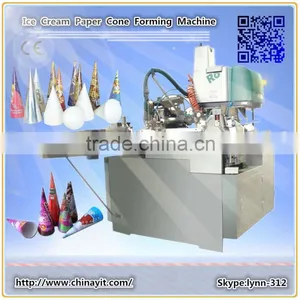 2014 New High Quality Ice Cream Cone Cup Forming Machine Ice Cream Paper Cone Sleeve Making Machine (SJB) thumbnail-1