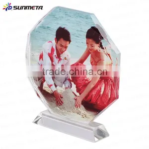 Top Quality Sitting Room Decoration Octagonal Crystal Photo Frame For Sublimation thumbnail-2