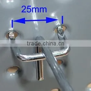 Chrome Metal Hook for Pegboard thumbnail-3