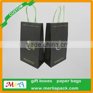 Electronics Kraft Paper Packaging Bags Mods E-cigarette Liquid Accessoires Luxury Paper Twisted Handle Bag thumbnail-3