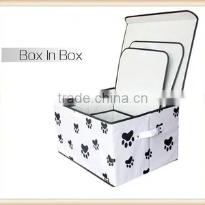 Mickey and Footprint Non Woven Foldable Storage Box for Kids thumbnail-6