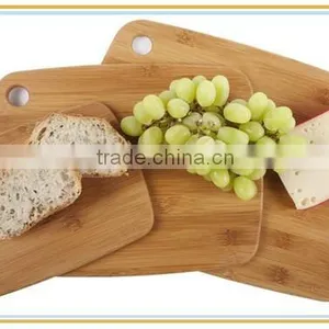 Lovely Simple Mushroom Bamboo Chopping Board Set With Coin Hole thumbnail-1