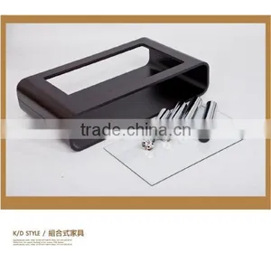 Modern Glass Table, Glass Tea Table, Wooden And Glass Coffee Table thumbnail-3