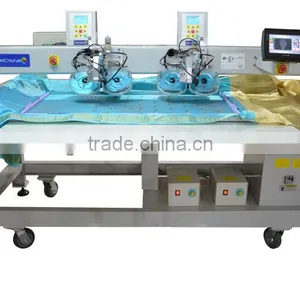 Decristal Multi-head Automatic Ultrosonic Rhinestone Hotfix Machine on T-shirt thumbnail-2