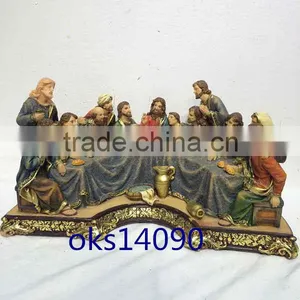 Poly Resin Last Supper Religious Figurines / Statues/ Home Craft/Figurine thumbnail-1