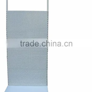 Custom Floor Metal Pegboard Display With Hooks/wall Shop Display/convenience Store Display Racks thumbnail-1