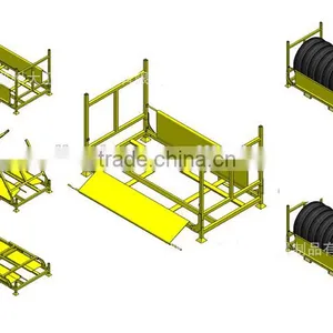 All Kinds of Powder Coated Steel Plate Stacking Rack/warehouse Pallet Racking/pallet Warehouse Rack for Asian Market thumbnail-3