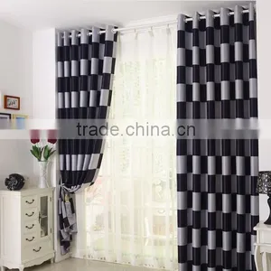 White Black Checks Pattern Very Cheap Curtains Window Curtains thumbnail-2
