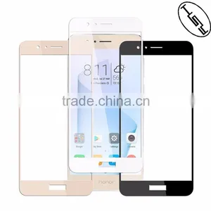 HUYSHE Anti-fingerprint Tempered 2.5D Full Cover Glass Screen Protector for Huawei Honor 8 thumbnail-2