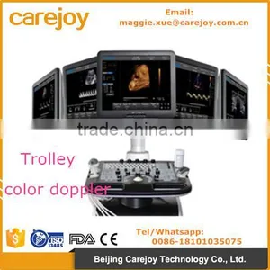 CE Approved Trolley 3D/4D Color Doppler Ultrasound System I8 for Vascular With Convex Linear Probe thumbnail-1