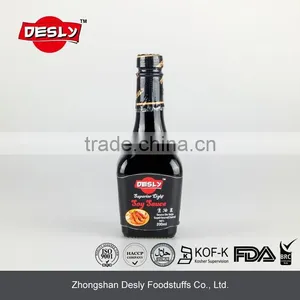 Desly Flask Bottle High Quality Low Salt Soy Sauce,light Soy Sauce 200ml thumbnail-1