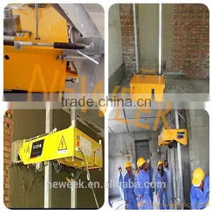 Neweek Automatic Lifting Adjustable Thickness White Ash Cement Powder Plastering Machine for Wall thumbnail-5