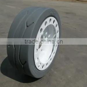 China Solid Non Marking Pneumatic Forklift Tires White thumbnail-6
