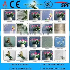 5mm Patterned/Rolled/Figured Glass(Aqualite; Grain; Net; Traingless; Irregular Squares; Hishicross) thumbnail-4