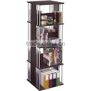 2-side Folding Metal Black and White Library Book Shelf thumbnail-1