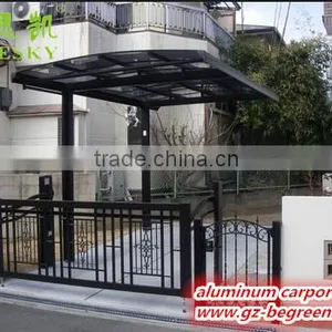 Easy Installation Garden Sun Shade Aluminum Single Slope Carport thumbnail-6