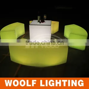 Club Bar Color Changing LED Curve Light Up Chair thumbnail-4