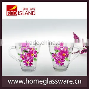 Glass Works Supply Hand Painted Glass Cup Beer Glass Beer Mug thumbnail-1