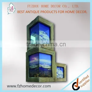 Creative Combination Wood Wall Corner Designs Photo Picture Frame/corner Protectors thumbnail-1