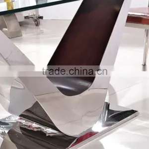 TH390 Modern Design Stainless Steel Dining Table and Chair Sets thumbnail-3