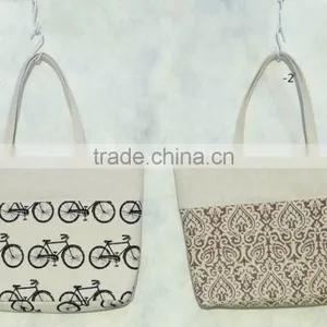 Fashion Canvas Tote Bag With Printed Pattern thumbnail-1