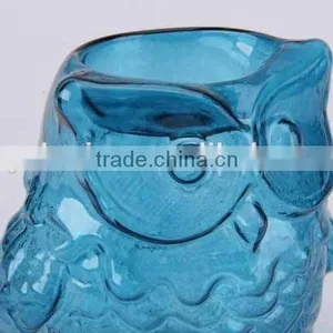 Home Decor/Owl Shaped Glass Candle Holder thumbnail-3