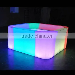 Modern Commerical High Quality PE Partable Plastic LED Bar Counter With 16 Colors Change thumbnail-3