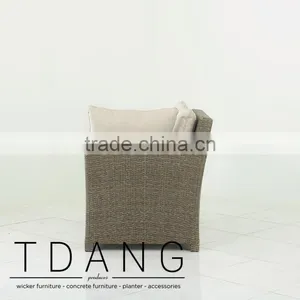 Salinas Wicker Left Hand Sofa 2 Seats - Weather Resistant Outdoor Wicker Sofa Corner thumbnail-4