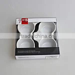 Set of 4 Mini Porcelain Tapas Set With Handle thumbnail-1