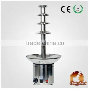 CHOCOLAZI ANT-8086 Auger 5 Tiers 304 Stainless Steel Commercial Choclate Fountain thumbnail-1