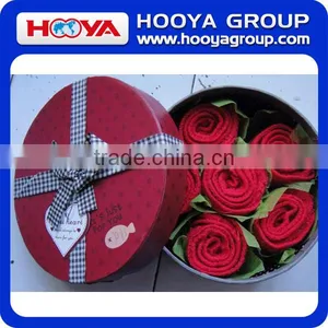 Wedding Gift Microfiber Rose Flower Cupcake Cake Towels thumbnail-1