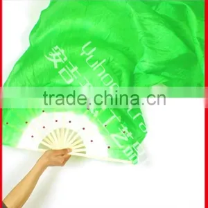 Hot Belly Dance 100% Real Silk Fan Veils thumbnail-5