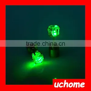 UCHOME Unisex Glowing Ear Stud Novelty Gifts Lot Flash LED Glowing Light Up Change Colour Earrings Studs Dance Party Gift thumbnail-2