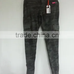 Ladies Skintight Cargo Camo Pant (Garment Stock Lots / Apparel Stock / Stocklots / Garment Apparel From Sri Lanka ) thumbnail-1