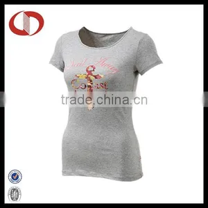 Cheap Price Wholesale Women Gray t Shirt thumbnail-1