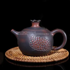 Ceramic Teapot Qinzhou Nixing Pomegranate Tea Pot 230ml Hand Painting Tea Set thumbnail-1