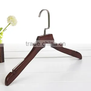 Wholesale Whole Sale Wood Coat Hanger Good Quality Wood Pants Clip Hanger Premium Wood Child Hanger thumbnail-1