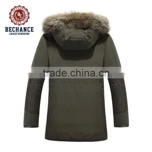 Men Winter Down Jacket Wholesale Down & Feather Padded Jacket With Fur thumbnail-2
