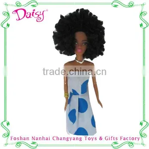 China Wholesale Long Hair Fashion Vinyl African Doll thumbnail-2