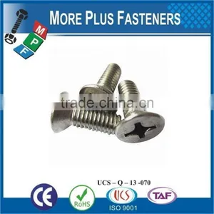 Made in Taiwan ISO 7046 Philips Flat Head Countersunk Grade 4 8 Carbon Steel Zinc Plated thumbnail-1