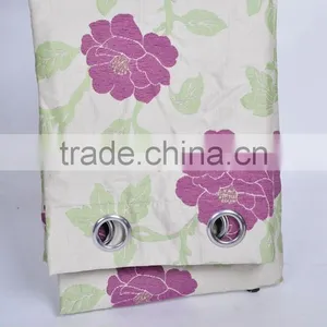 100% Polyester Hot Selling Jacquard New Design Flower Curtain Pack pp Bag and Insert thumbnail-1