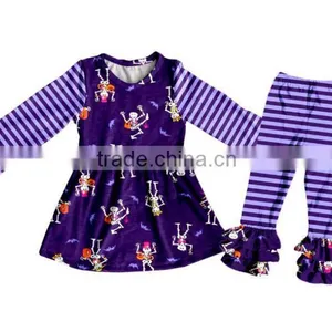 Children's Cotton Clothes Halloween Outfit Wholesale Remake Polka Dot Clothes Suit Sets Fall Children Clothing thumbnail-5