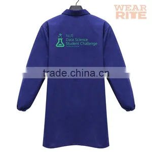 Custom Printing OEM Blue Cotton Gown thumbnail-3