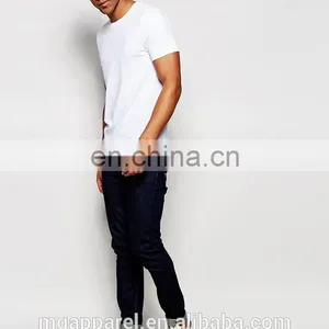 High Quality Blank T-shirt Round Neck Plain White T Shirt for Men thumbnail-5