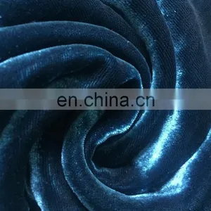High Quality Viscose Rayon Velvet Fabric Plain Dyed Velvet Fabric For Garment thumbnail-1