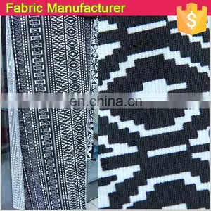 Latest Design DTY Fabric Children Shirt Fabric Black White Printed DTY Fabric thumbnail-2